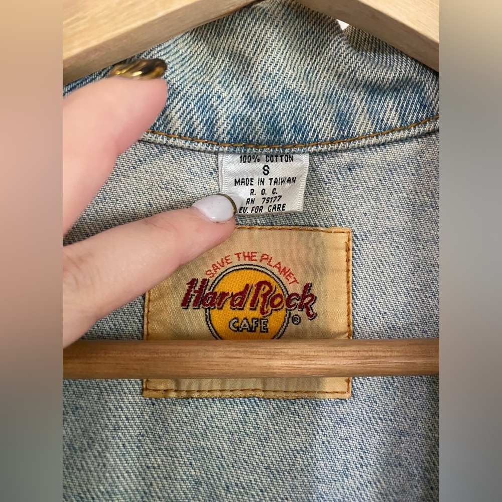 Vintage Hard Rock Cafe NY Denim Jacket - Picture 3 of 6